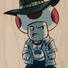 Parody "Walking Plumbers" TV Character 2 - Plywood Wood Print Poster Wall Art