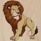 "Lion" Big Cat Animal King of the Jungle - Plywood Wood Print Poster Wall Art