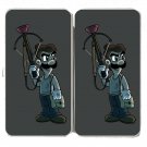 Parody "Walking Plumbers" Zombie Character 4 - Womens Taiga Hinge Wallet Clutch