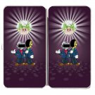 Video Game Parody Punk Singers w/ Mushroom - Womens Taiga Hinge Wallet Clutch