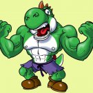 Game Parody "The Plungers" Comic Character 3 - Rectangle Refrigerator Magnet