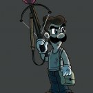 Game Parody "Walking Plumbers" TV Character 4  - Rectangle Refrigerator Magnet