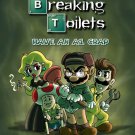 Video Game Parody "Breaking Toilets" TV Show - Rectangle Refrigerator Magnet