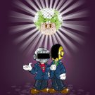 Video Game Parody Punk Singers Mushroom Disco - Rectangle Refrigerator Magnet