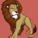 "Lion" Big Cat Animal King of the Jungle Posing - Rectangle Refrigerator Magnet