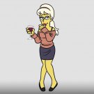 Funny Donut Cartoon TV Show Parody of Political Character 2 - Vinyl Sticker