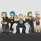 Cartoon TV Show Parody of Political TV Show Logo Cast - Vinyl Sticker