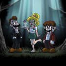 Plumbers Video Game Parody Vampire Blood Sucking TV Show - Vinyl Sticker