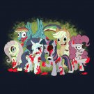 My Little Zombies Parody Zombie Dead TV Show Logo w/ Horses - Vinyl Sticker