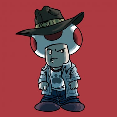 Video Game Parody "Walking Plumbers" Zombie Show Character 2 - Vinyl Sticker