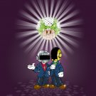 Plumbers Video Game Parody of Punk Singers & Mushroom Disco Ball - Vinyl Sticker