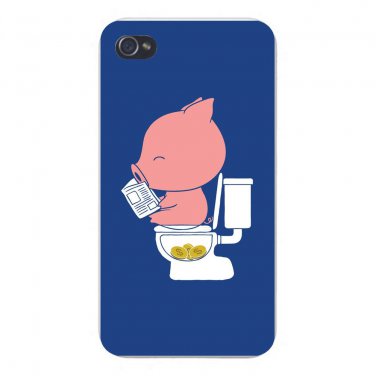 "Cha Ching" Pig Pooping Coins Parody - FITS iPhone 5 5s Plastic Snap On Case
