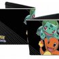 Pokemon Monsters Pikachu, Bulbasaur, Charmander, Squirtle Black Bi-Fold Wallet