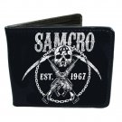 Sons of Anarchy SOA TV Show - SAMCRO Skull Anarchy Guns & Sickles Bi-Fold Wallet