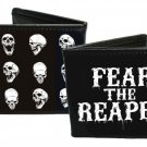 Sons of Anarchy SOA TV Show - Skull Faces w/ "Fear the Reaper" Bi-Fold Wallet