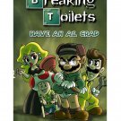 Video Game TV Parody "Breaking Toilets" - FITS iPhone 4 4s Plastic Snap On Case