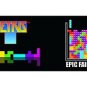 TETRIS Classic Video Game Blocks Colorful "Epic Fail" Bi-Fold Wallet