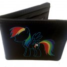 My Little Pony Cartoon TV Show Rainbow w/ Lightning Bolt Bi-Fold Wallet