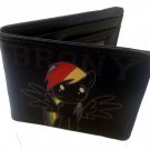 My Little Pony Cartoon TV Show Rainbow FRONT w/ Brony Bi-Fold Wallet