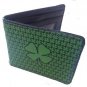 Lucky 4 Leaf Clover w/ Small Clovers Pattern Bi-Fold Wallet