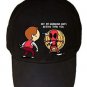 "Part-Time JOB Knives Hurled" Super Hero Comic Parody - Black Adjustable Cap Hat