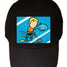 "Part-Time JOB Aquarium" Super Hero Comic Parody - Black Adjustable Cap Hat