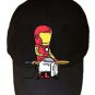 "Part-Time JOB Laundry Shop" Super Hero Comic Parody - Black Adjustable Cap Hat
