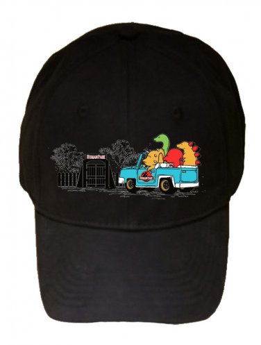 "Human Park" Classic Dinosaur Park Movie Parody - Black Adjustable Cap Hat