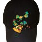 "Pizza Lover" TV Show Cartoon Movie w/ Turtles Eating - Black Adjustable Cap Hat