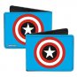 Marvel Comics Bi-Fold Wallet - Captain America Super Hero Star Shield Logo