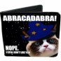 Grumpy Cat - "ABRACADABRA! Nope, I Still Don't Like You" Leather Bi-Fold Wallet
