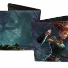 Dungeons and Dragons Bi-Fold Wallet - Medieval Female Warrior w/ Knife