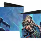 Dungeons and Dragons Bi-Fold Wallet - Medieval Characters Good Vs. Bad Warriors
