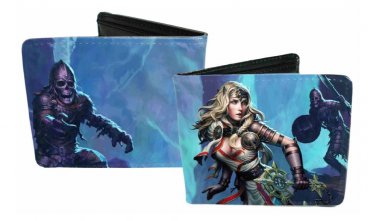 Dungeons and Dragons Bi-Fold Wallet - Medieval Characters Good Vs. Bad Warriors
