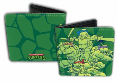 TMNT Teenage Mutant Ninja Turtles Bi-Fold Wallet - Shell Ralph Leo Donnie & Mike
