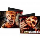 Walking Dead TV Show - Closeup Zombie Heads/Faces Eating Flesh Bi-Fold Wallet