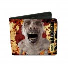 Walking Dead TV Show - Closeup Zombie Rotting Flesh Design Bi-Fold Wallet