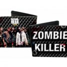 Walking Dead TV Show - "Zombie Killer" w/ Group Chain Link Fence Bi-Fold Wallet