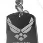 USAF United States Air Force Proud Father Wings - Metal Ring Key Chain Keychain