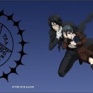 Black Butler Anime Pentacle Crest Logo Characters Bi-Fold Wallet