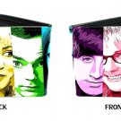 Big Bang Theory CBS Comedy TV Show Face Slices Characters Bi-Fold Wallet