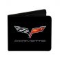 Auto Car Maker GM General Motors Chevy Chevrolet Corvette Flags Bi-Fold Wallet
