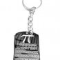 Math Mathematics Pi Pie 3.14159 Novelty Logo - Metal Ring Key Chain Keychain