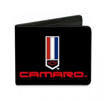 Auto Car Maker GM General Motor Chevy Chevrolet Camaro Emblem Logo BiFold Wallet