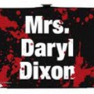 The Walking Dead Zombies "Mrs. Daryl Dixon" White Text Lady Bi-Fold Hinge Wallet