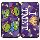 Teenage Mutant Ninja Turtles Bi-Fold Hinge Wallet - I Love Heart TMNT w/ Pizza