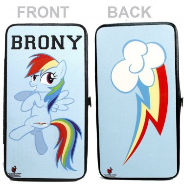 My Little Pony Rainbow Brony Dance w/ Lightning Bolt Lady Bi-Fold Hinge Wallet