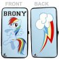 My Little Pony Rainbow Brony Dance w/ Lightning Bolt Lady Bi-Fold Hinge Wallet