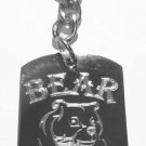 Bear Men Pride w/ Grizzly Bear - Metal Ring Key Chain Keychain
