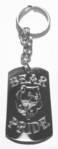 Bear Men Pride w/ Grizzly Bear - Metal Ring Key Chain Keychain